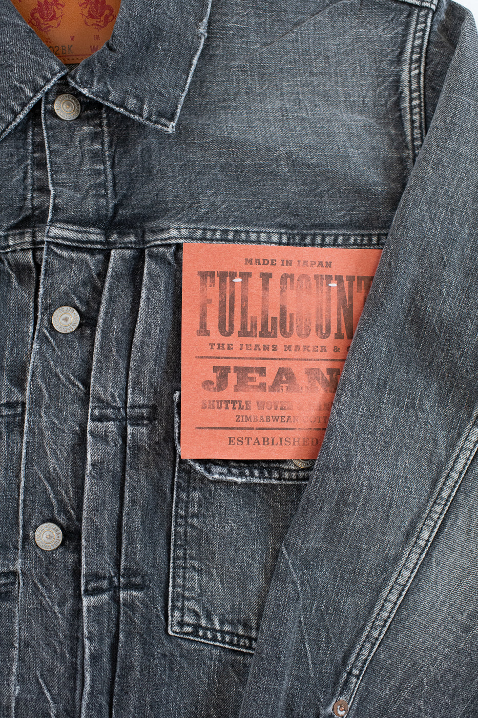 2102BKHW - 13.7oz Black Selvedge Denim Dartford - Type II