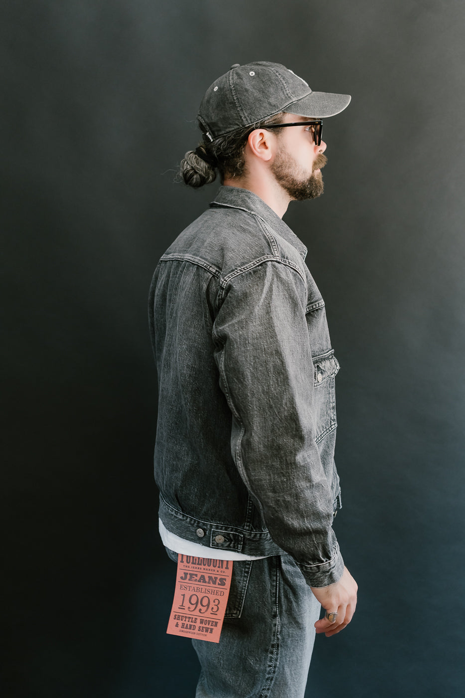 2102BKHW - 13.7oz Black Selvedge Denim Dartford - Type II