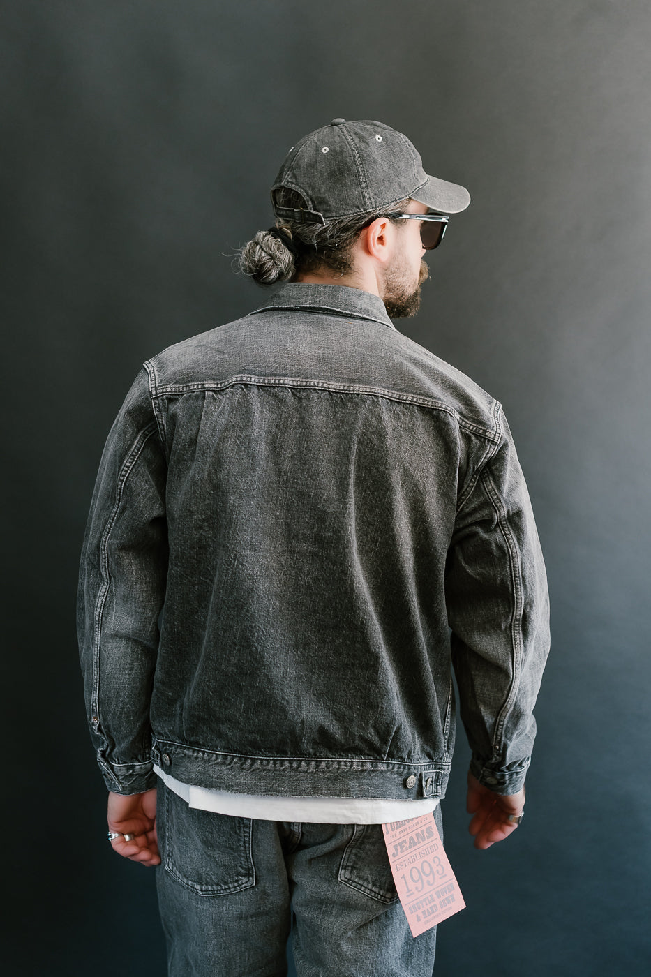 2102BKHW - 13.7oz Black Selvedge Denim Dartford - Type II