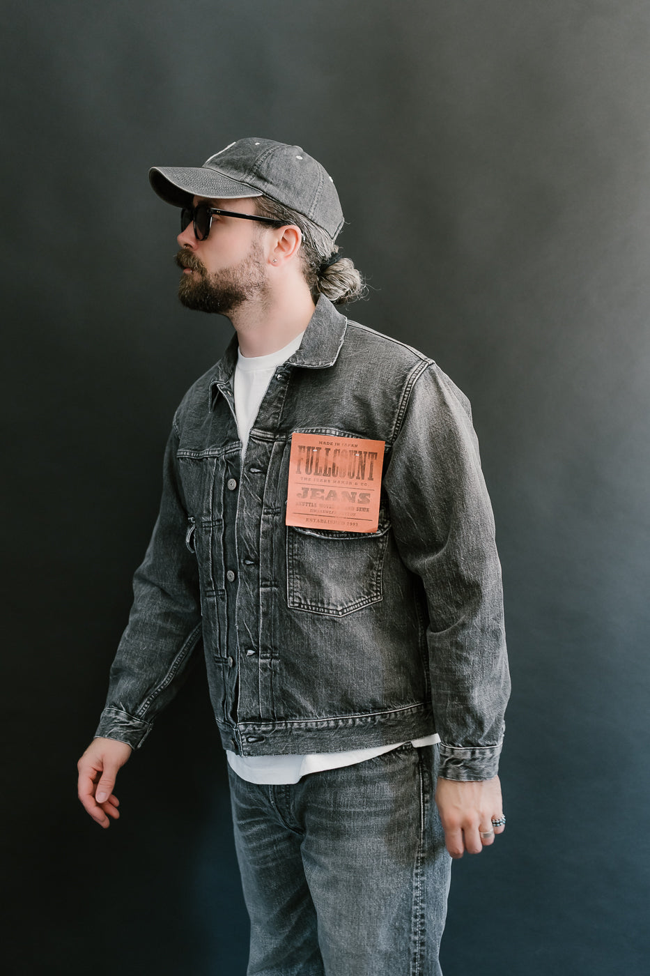 2102BKHW - 13.7oz Black Selvedge Denim Dartford - Type II