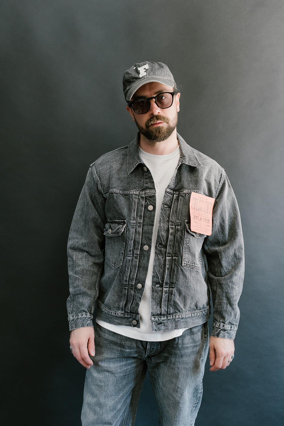 2102BKHW - 13.7oz Black Selvedge Denim Dartford - Type II