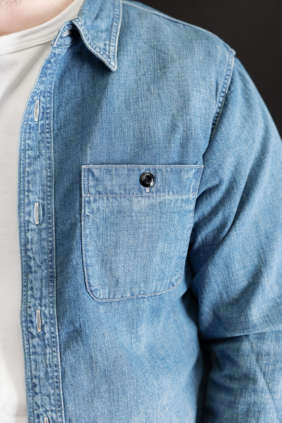 4890HW-19 - Denim Work Shirt Hand Wash - Indigo | Dant