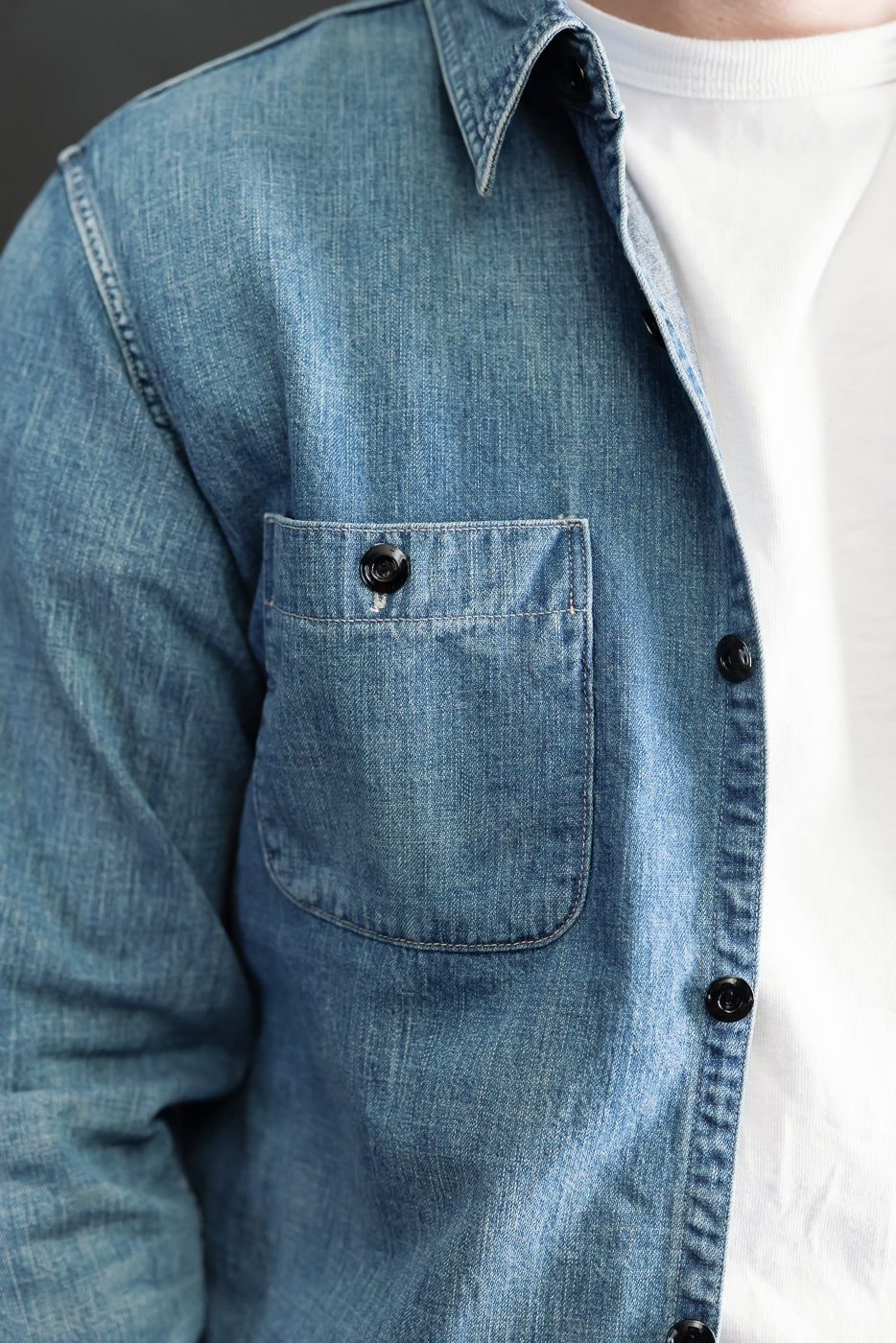 Close-up of male model 5'9