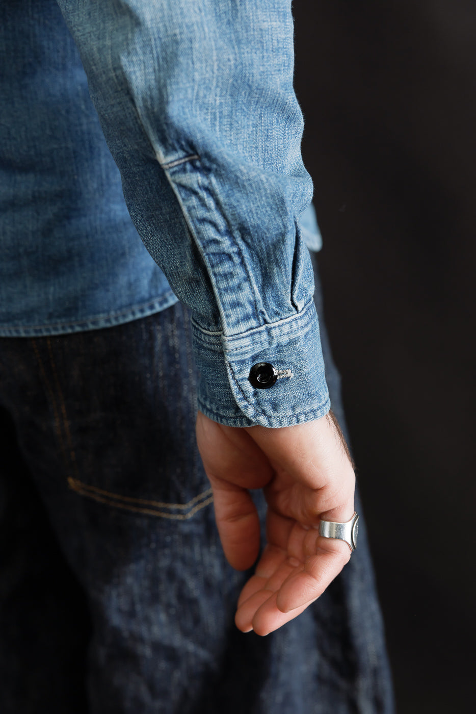 4890HW-19 - Denim Work Shirt Hand Wash - Indigo | Dant