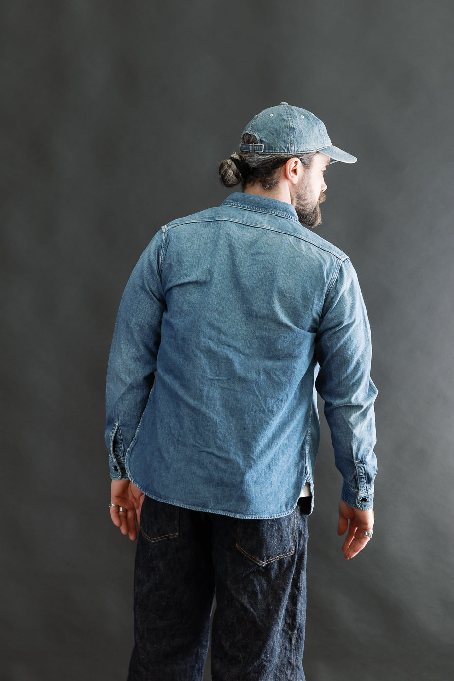 4890HW-19 - Denim Work Shirt Hand Wash - Indigo | Dant