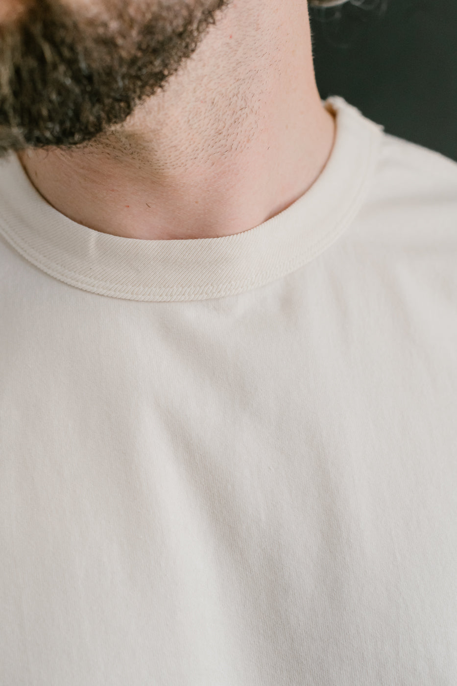 5222L - Flat Seam Heavyweight LS T-Shirt - Ecru