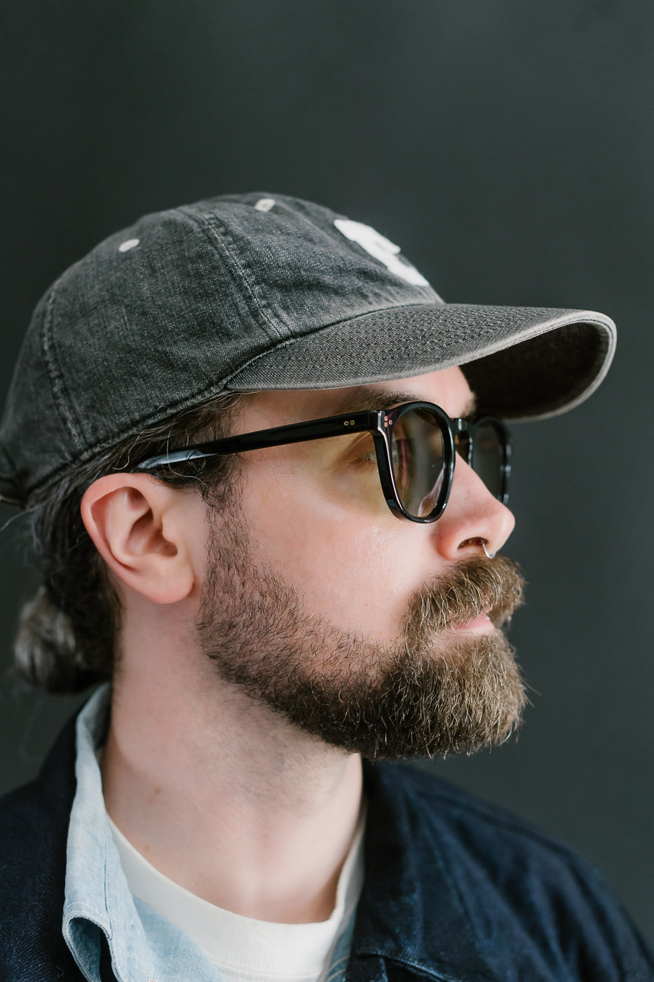 6022-3 - Old Parisien Sunglasses - Black x Green