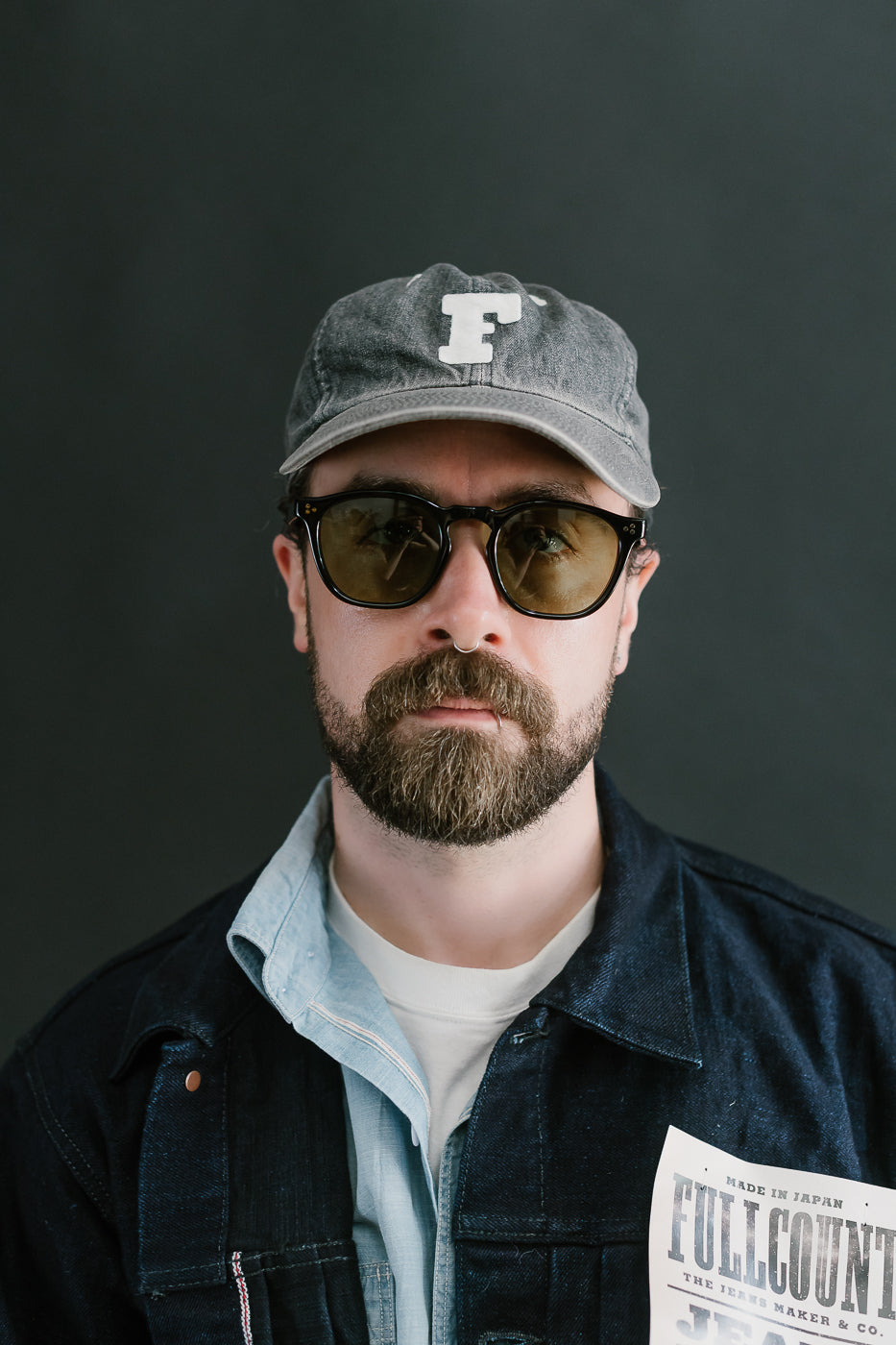 6022-3 - Old Parisien Sunglasses - Black x Green