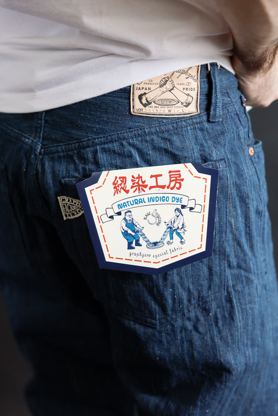 Lot 2 - 13oz Aizome x Persimmon Naturally Dyed Nep Selvedge Jeans
