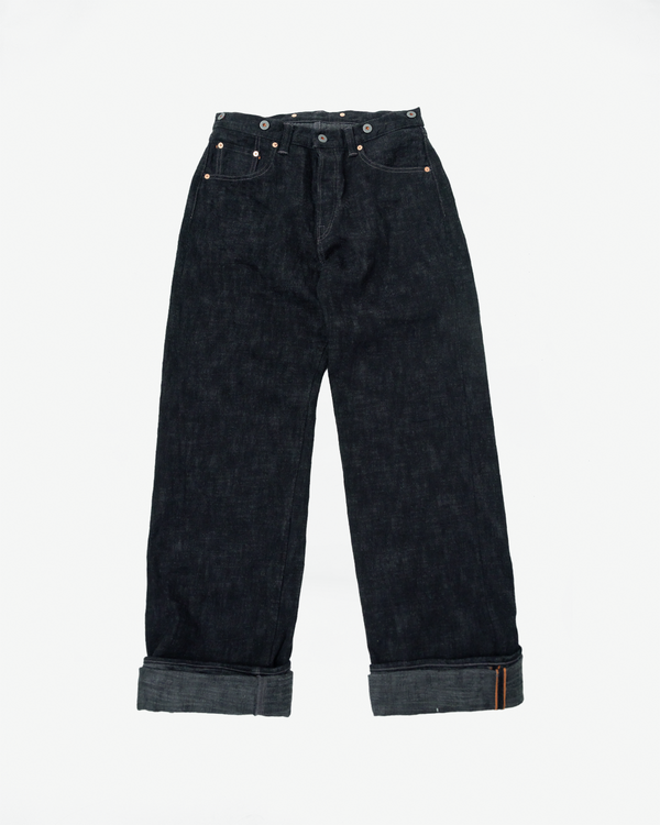 15oz Black Skein Dyed Selvedge Denim - Heritage Straight | Dant