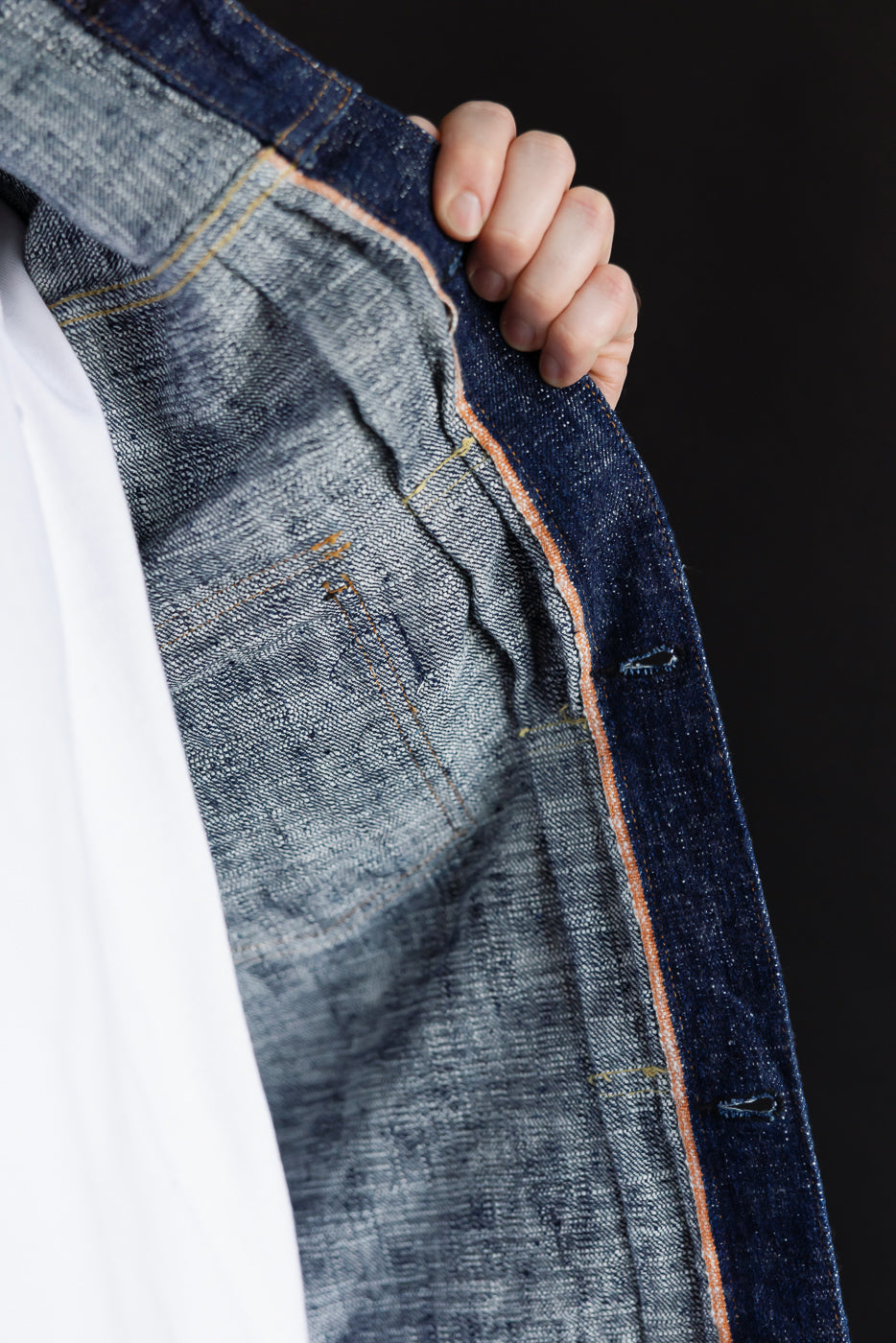 15oz Skein Dyed Slubby Blue Indigo Selvedge - Type II Denim Jacket
