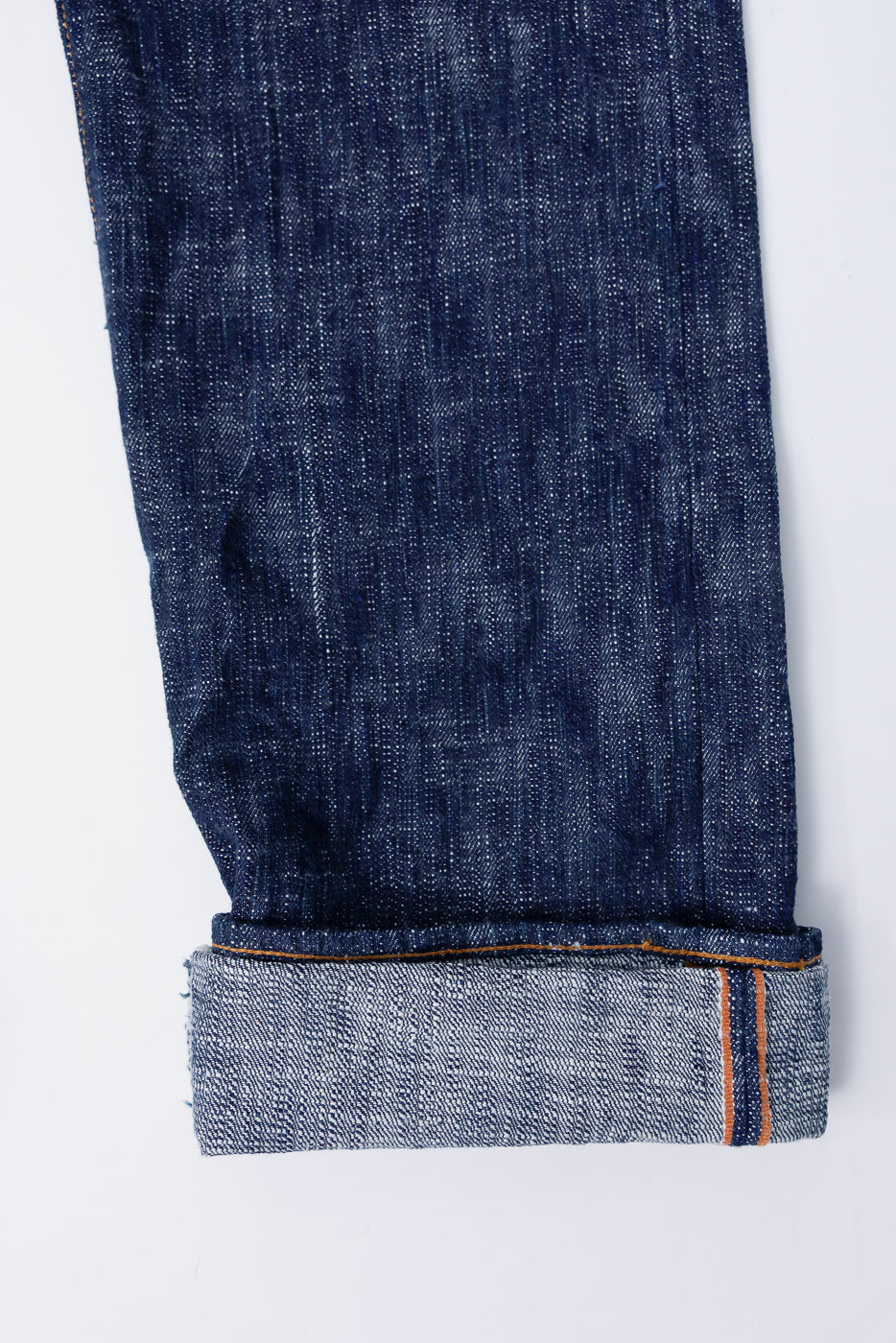 15oz Skein Dyed Slubby Green Indigo Selvedge Jeans - Slim Straight