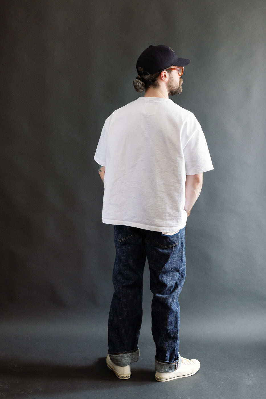 15oz Skein Dyed Slubby Green Indigo Selvedge Jeans - Slim Straight