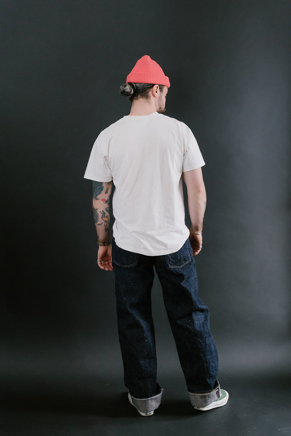 GZ-15HRJ-0510NP - 15oz Nep Yarn Heritage Fit Cinch Back Selvedge Jeans - Indigo