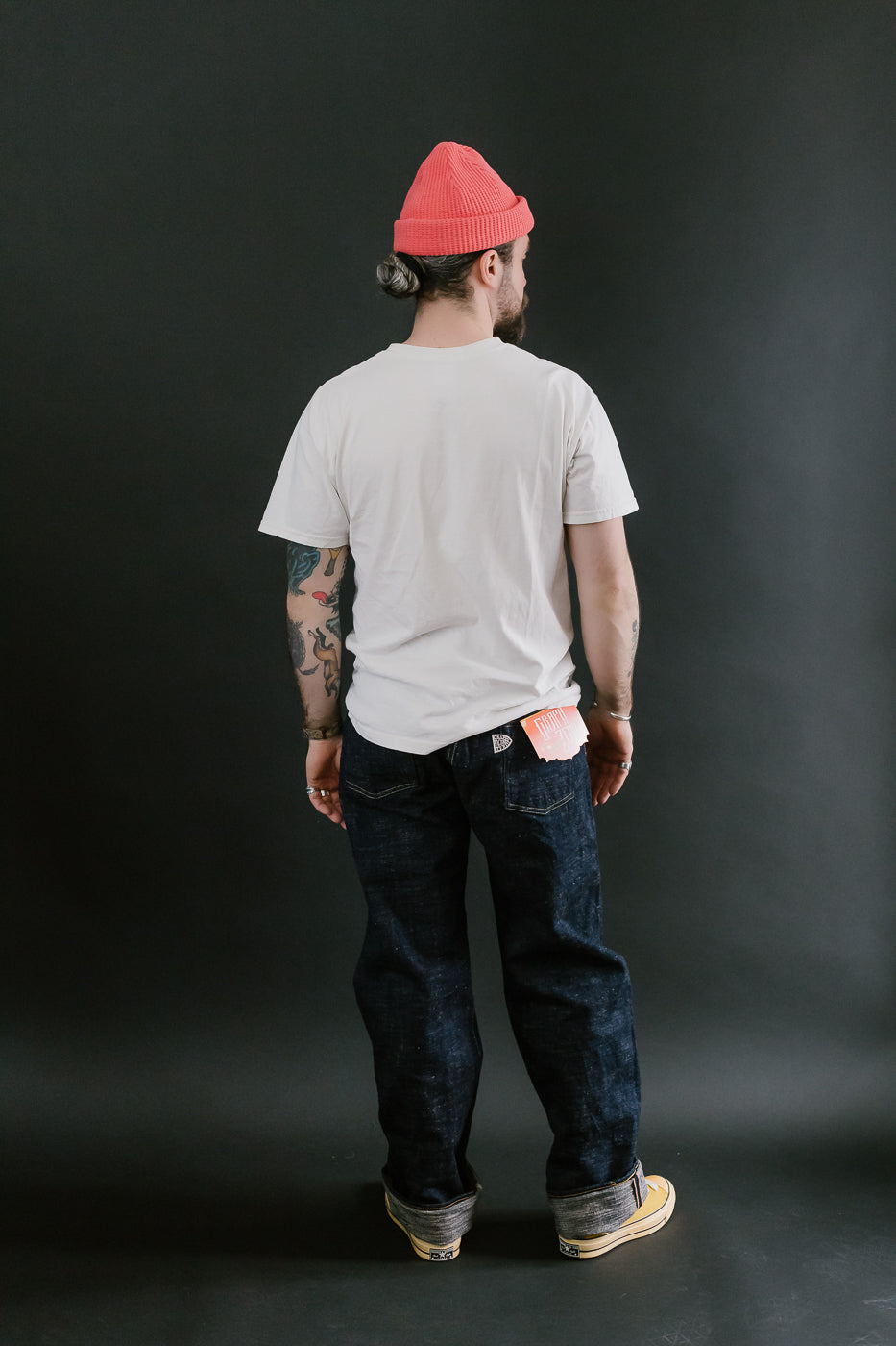 GZ-15HRJ-0510SB - 15oz Slub Yarn Heritage Fit Cinch Back Selvedge Jeans - Indigo