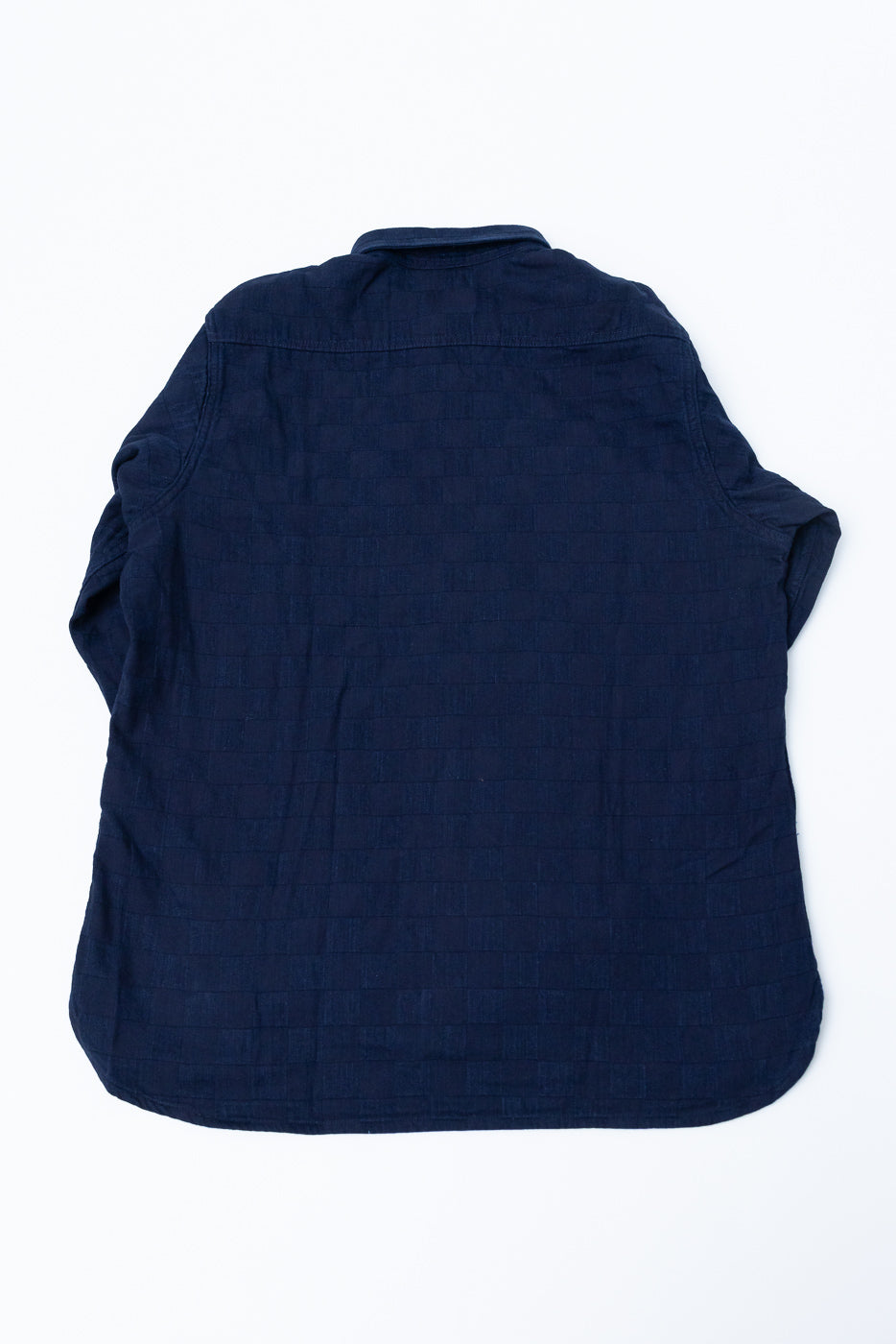 Officer Shirt Jacquard Plaid - Indigo | Dant
