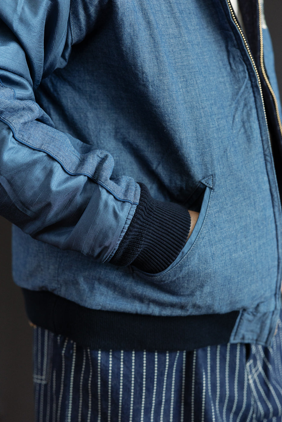 Quilted Sukajan Jacket - Indigo | Dant