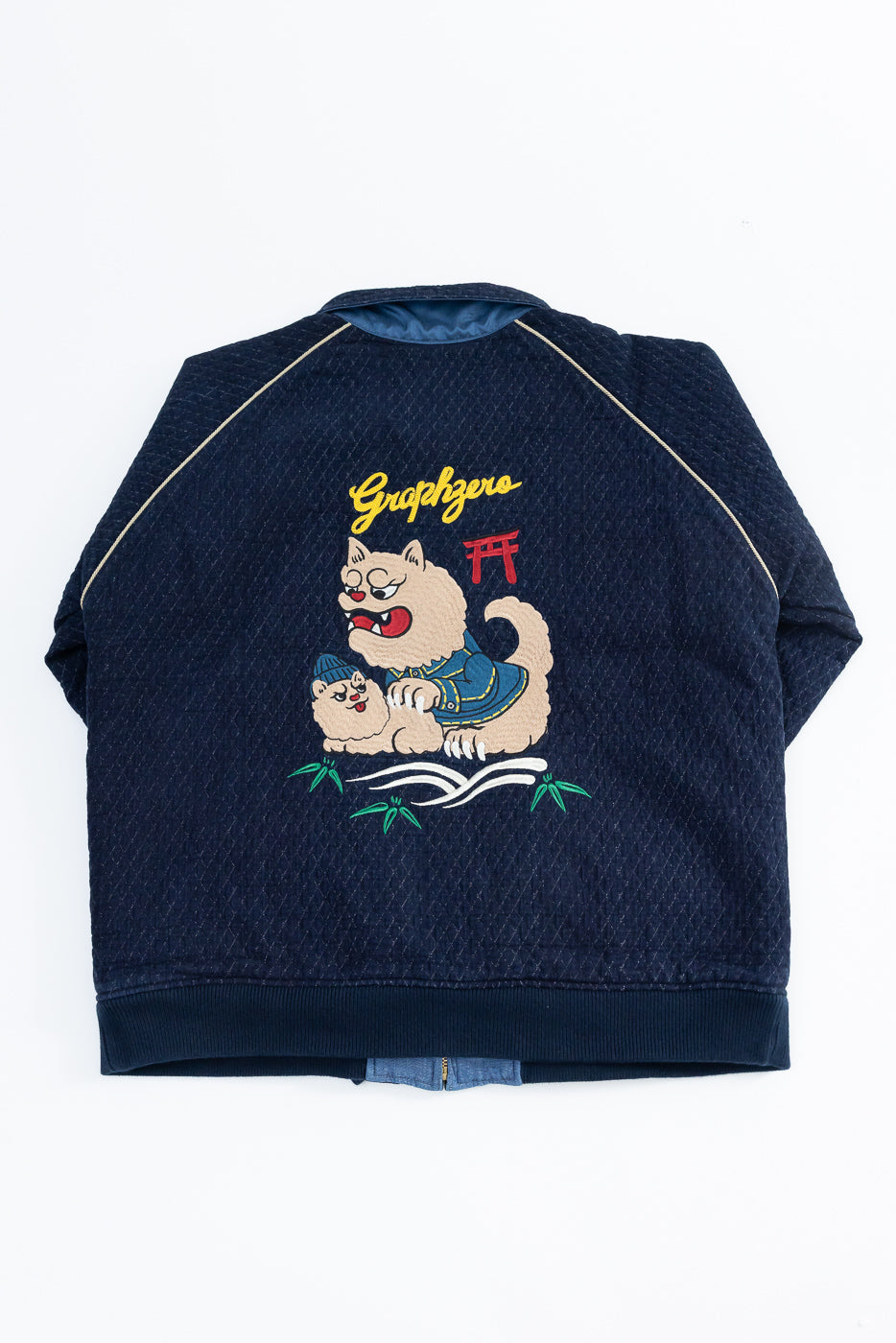 Quilted Sukajan Jacket - Indigo | Dant