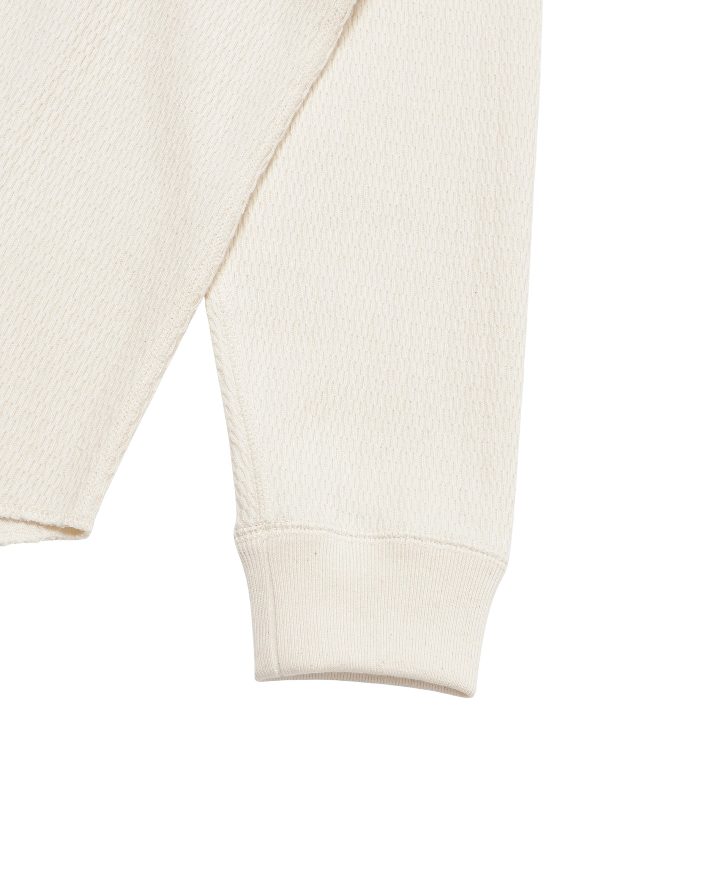 Henley Cashmere Blend Honeycomb - Ecru
