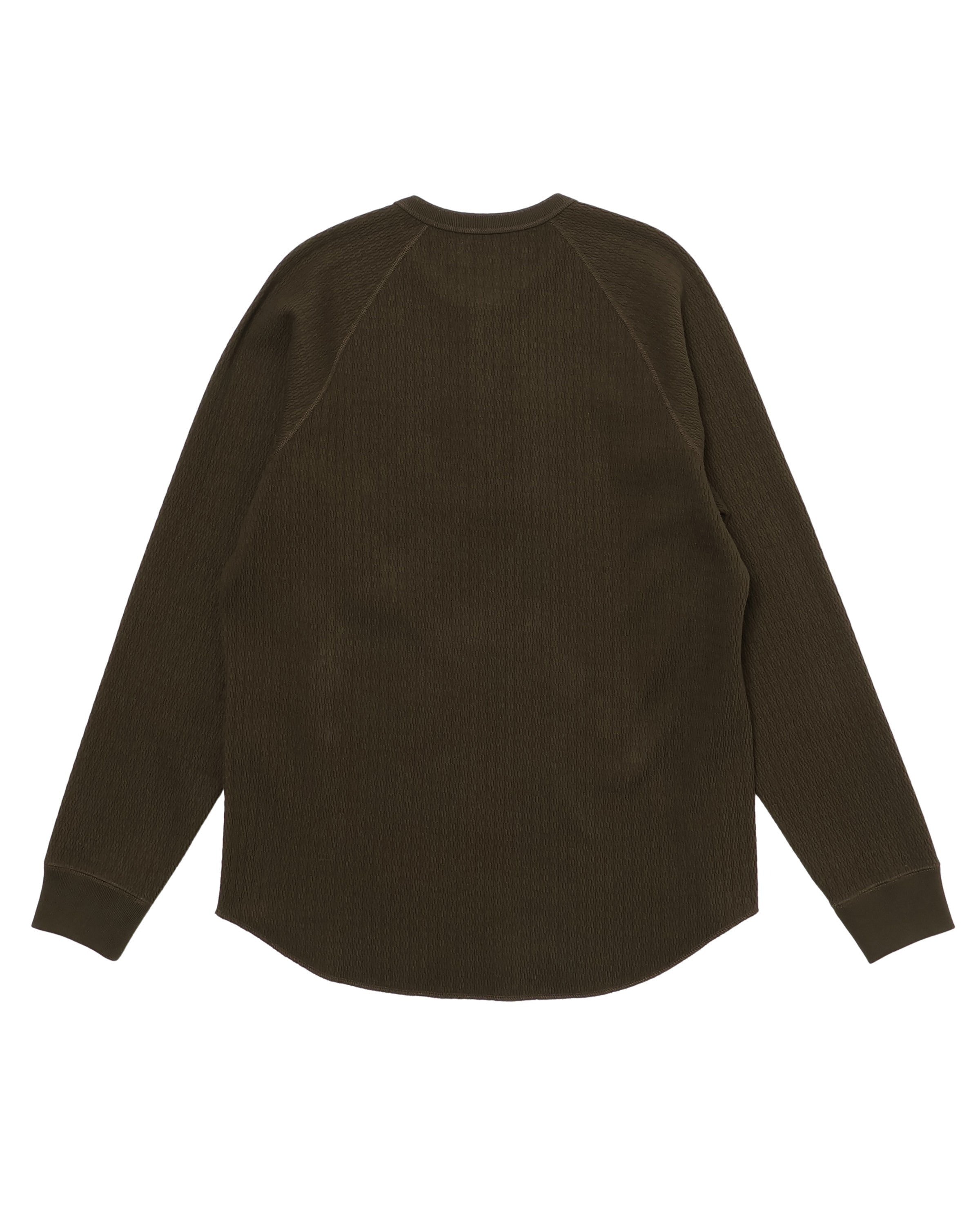Henley Cashmere Blend Honeycomb - Khaki