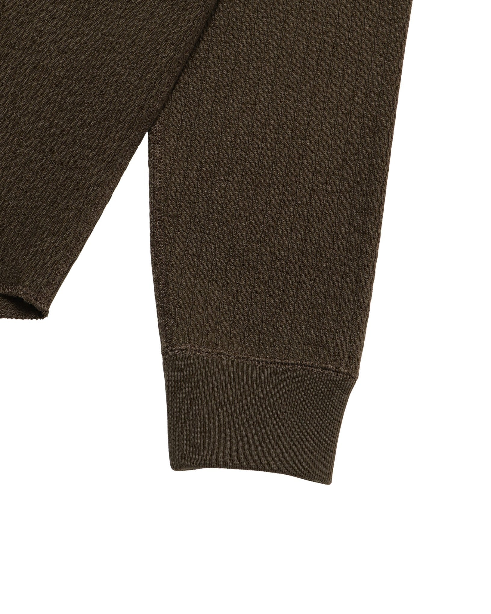 Henley Cashmere Blend Honeycomb - Khaki