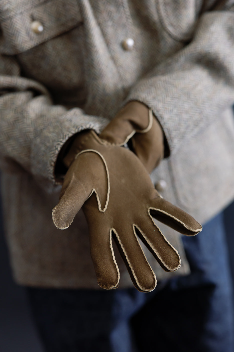 Close-up of male model 5'9