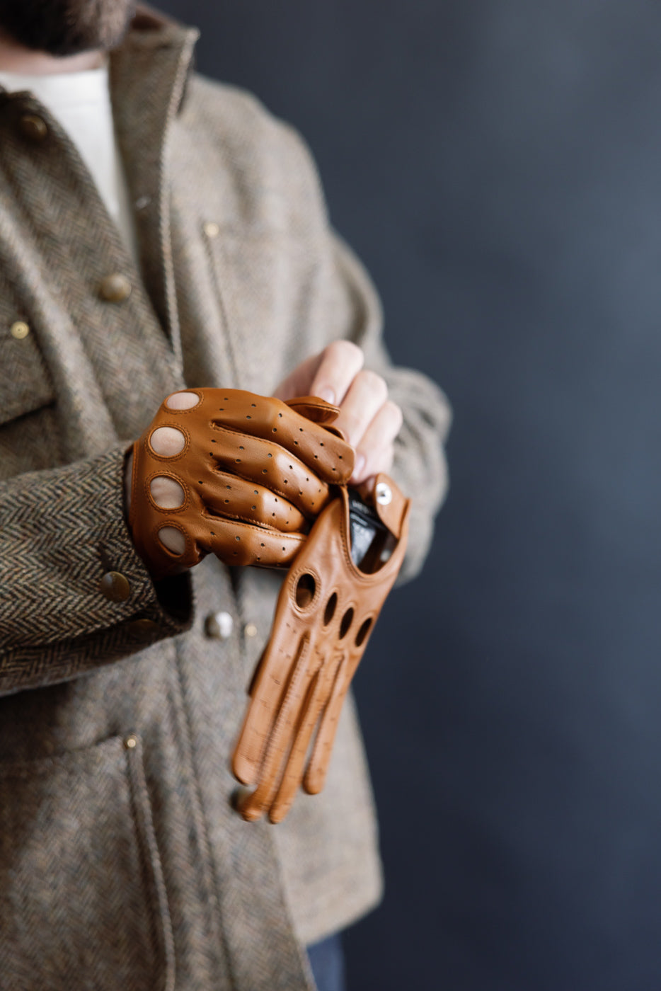 Close-up of male model 5'9