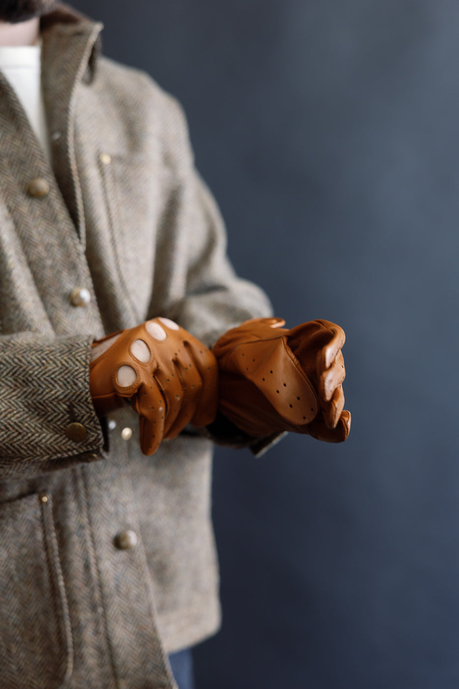 Close-up of male model 5'9