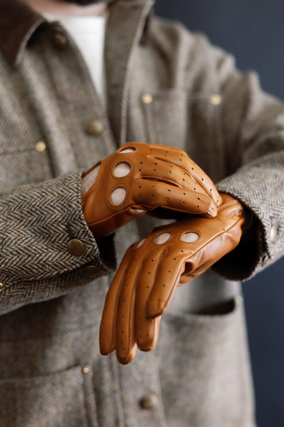 Close-up of male model 5'9