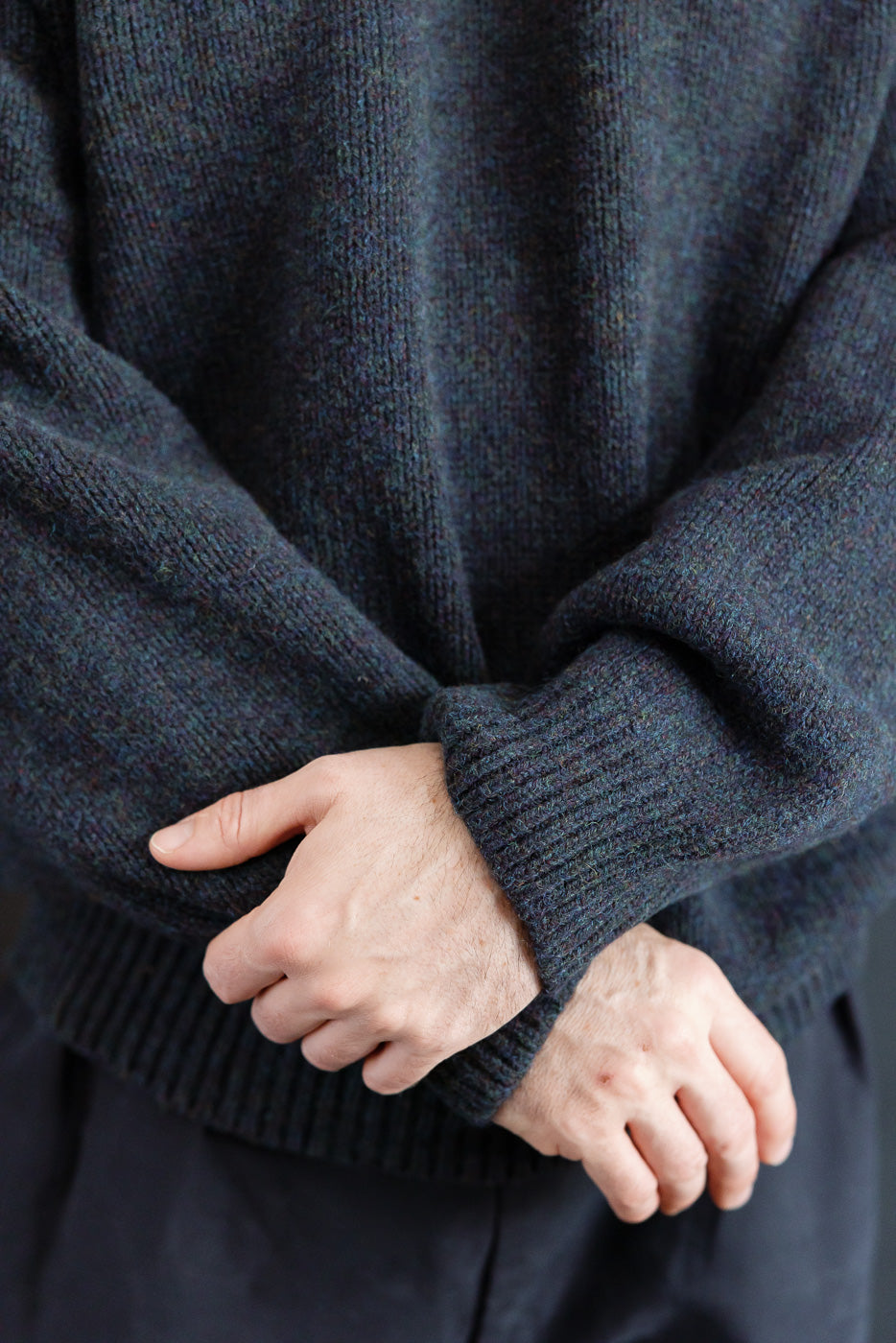 Boxy Space Knit - Storm