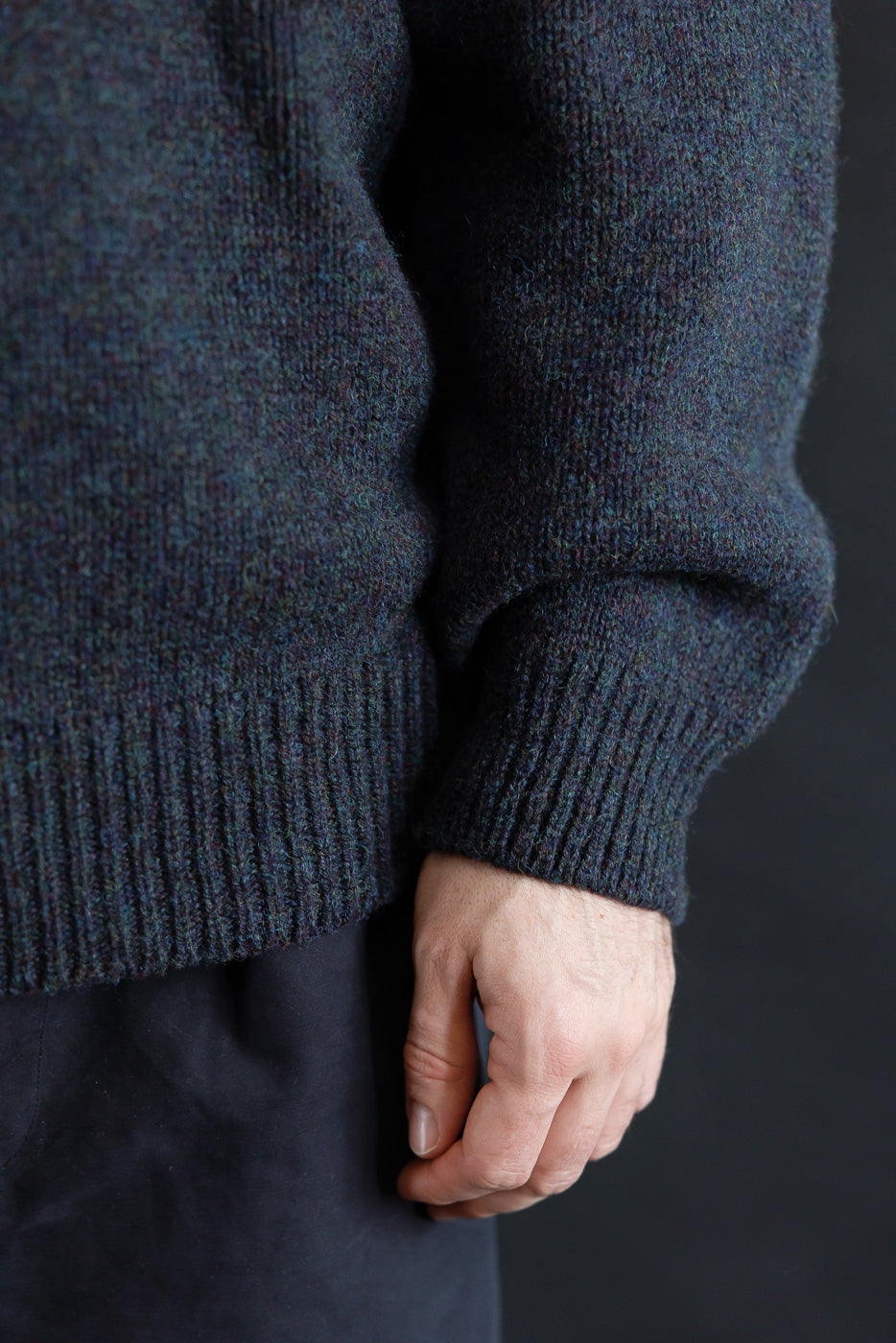 Boxy Space Knit - Storm