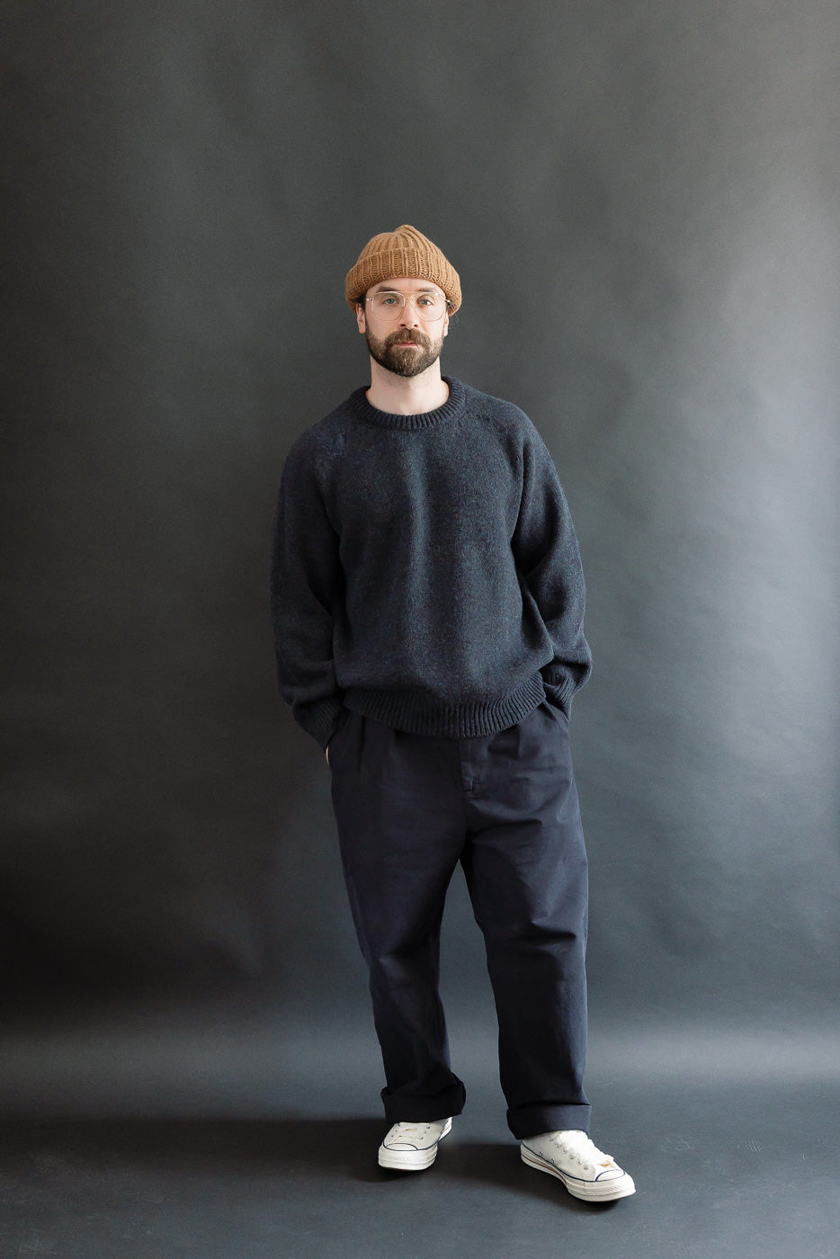 Boxy Space Knit - Storm