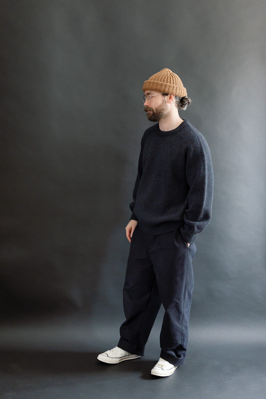 Boxy Space Knit - Storm