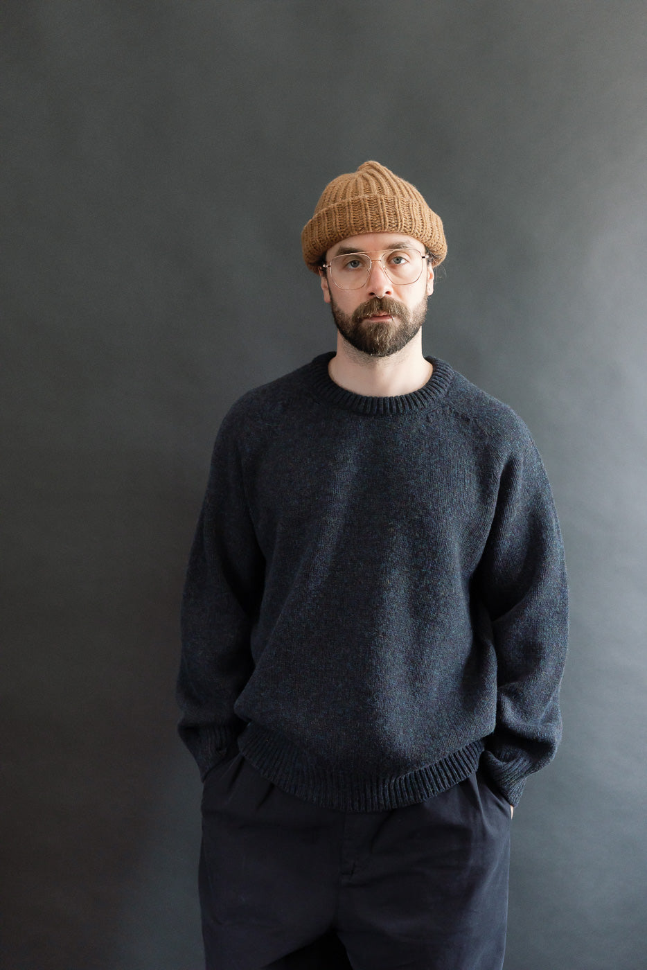 Boxy Space Knit - Storm