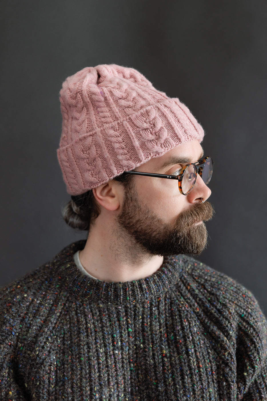 Cable Festival Hat - Soft Pink | Dant