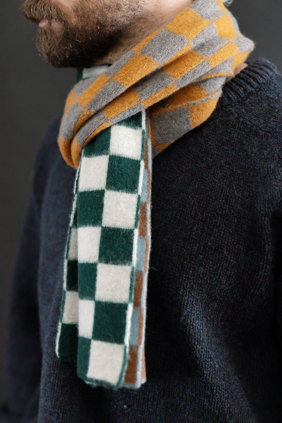 Cosmic Checkerboard Scarf - Dreamy