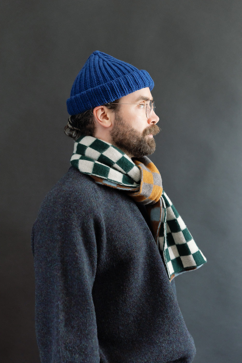 Cosmic Checkerboard Scarf - Dreamy