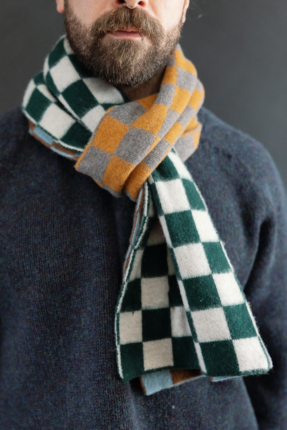 Cosmic Checkerboard Scarf - Dreamy