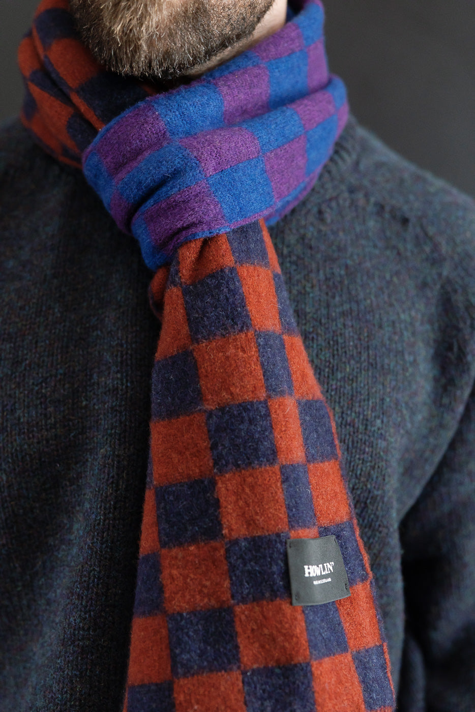 Cosmic Checkerboard Scarf - Nevermind