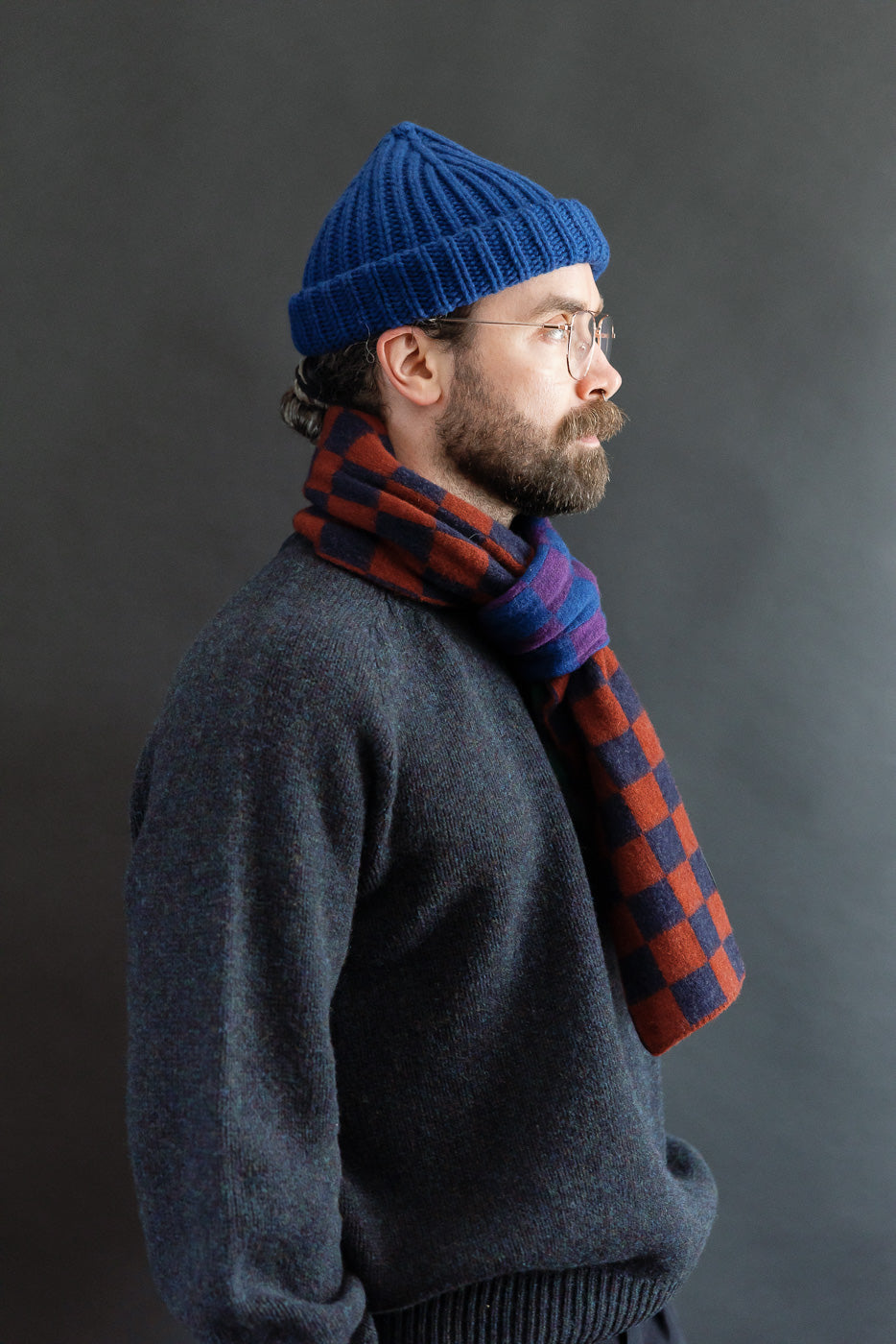 Cosmic Checkerboard Scarf - Nevermind