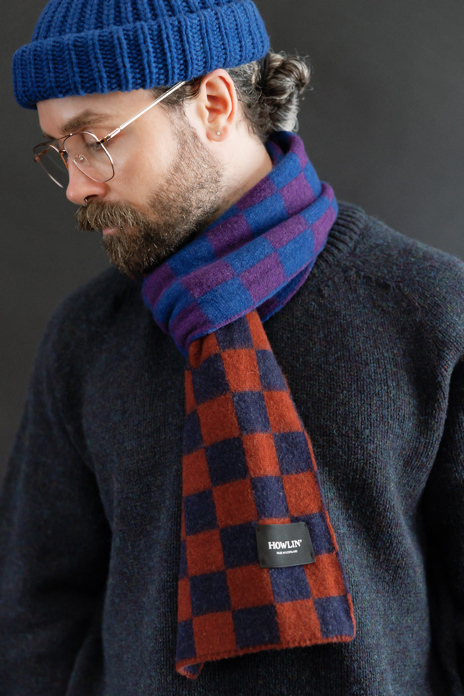Cosmic Checkerboard Scarf - Nevermind