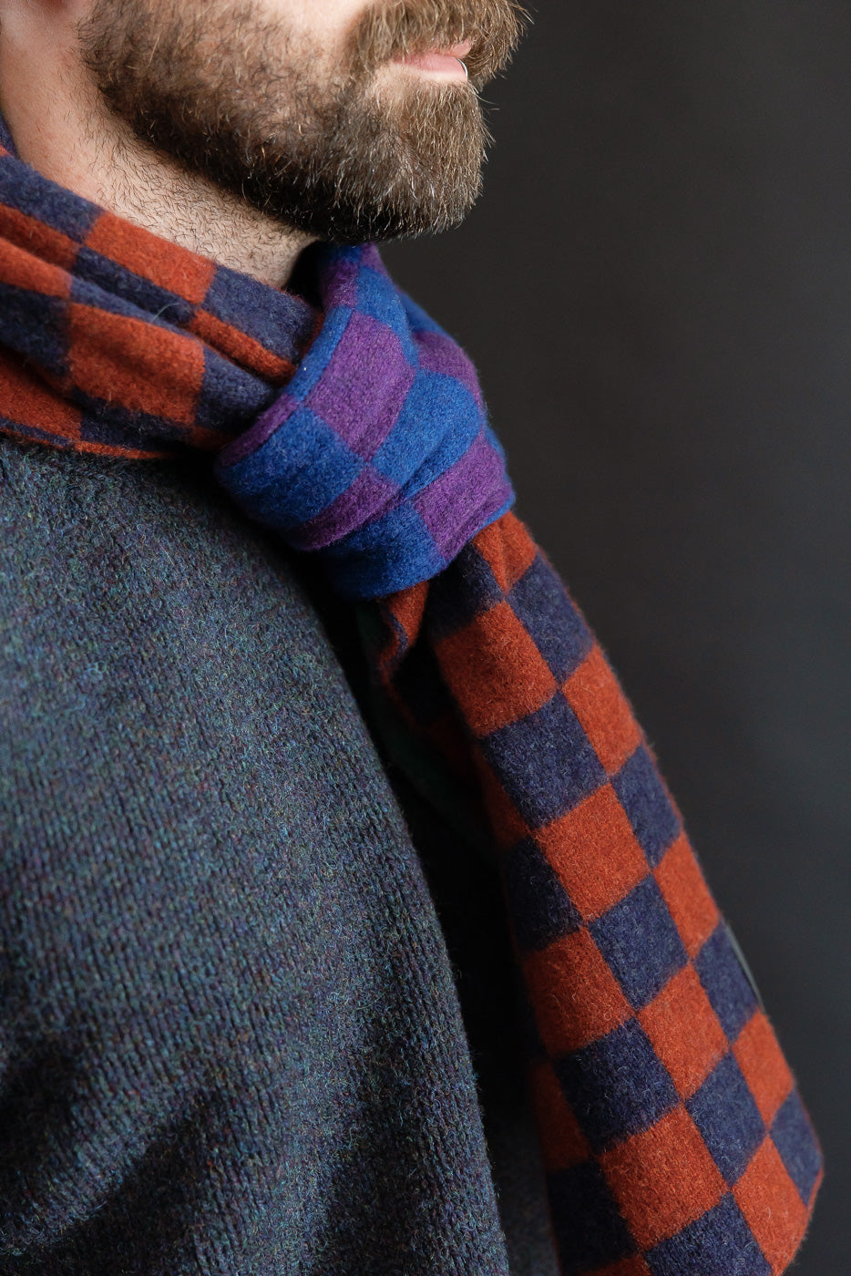 Cosmic Checkerboard Scarf - Nevermind
