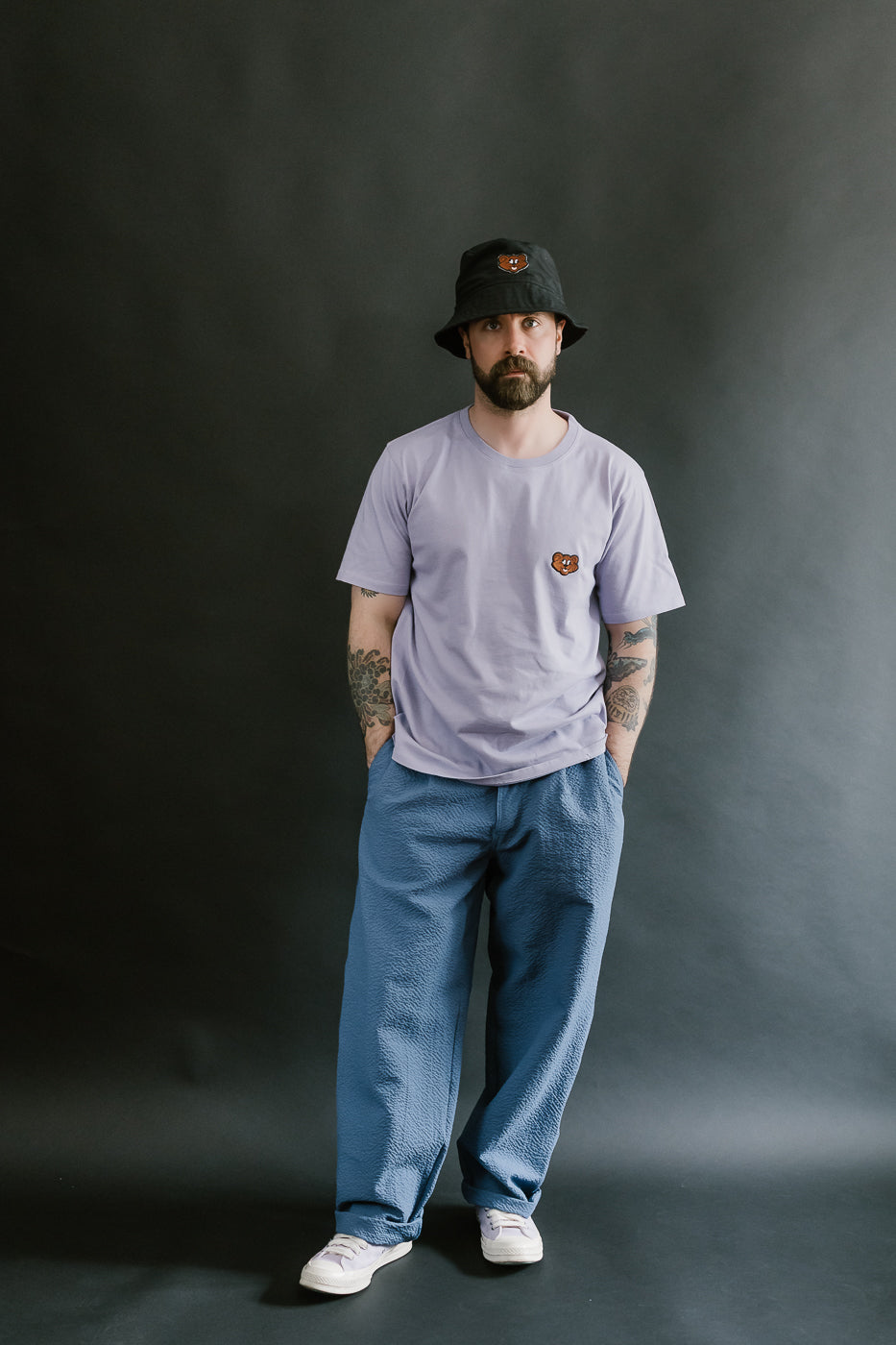 Cosmic Pants Seersucker - Blue