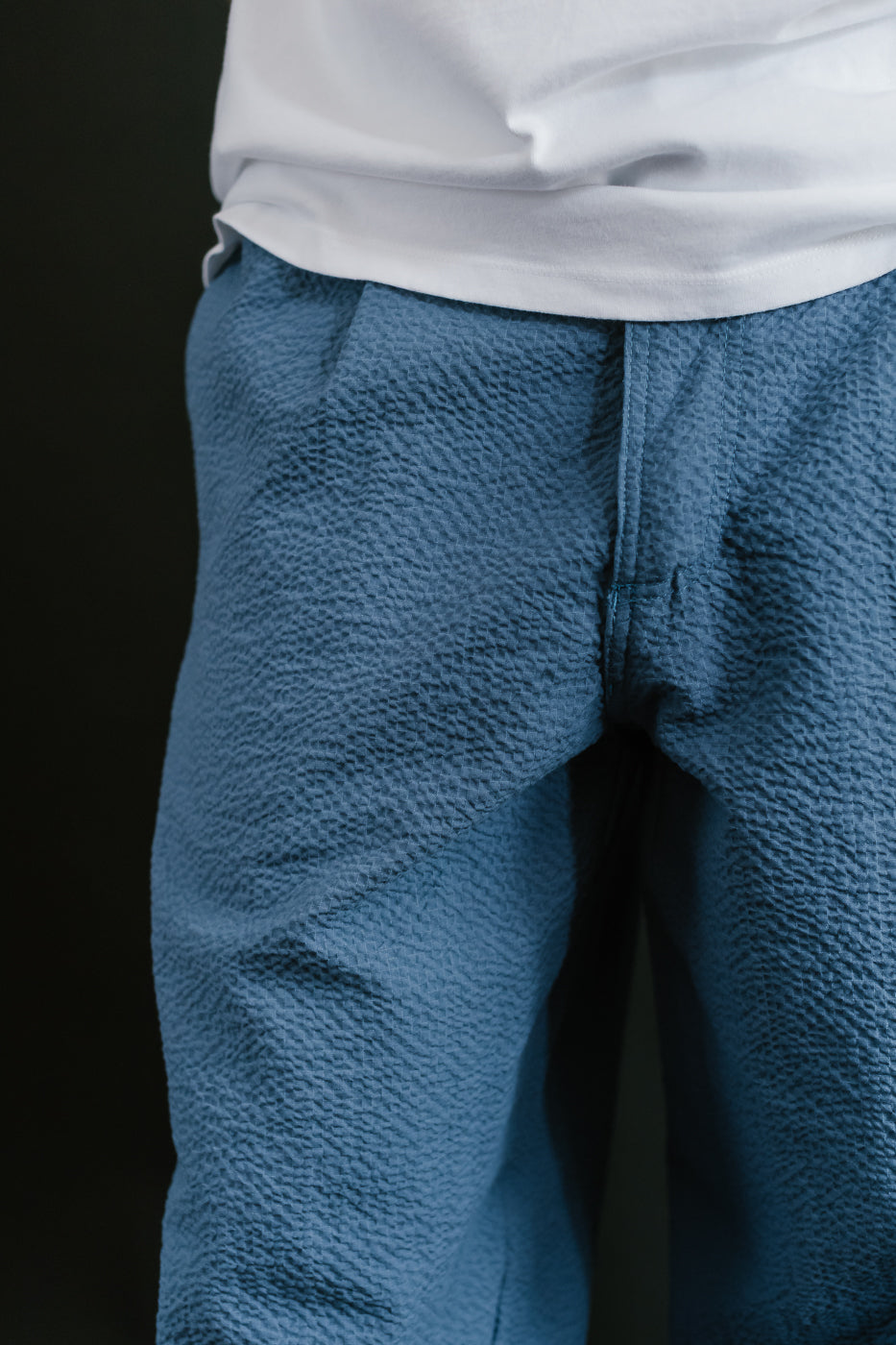 Cosmic Pants Seersucker - Blue