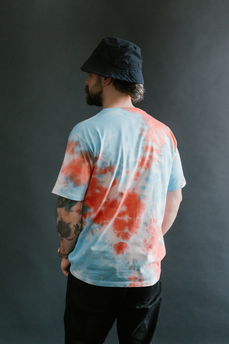 Cosmic Short Sleeves T-Shirt Shaggy Bear - Red Fire