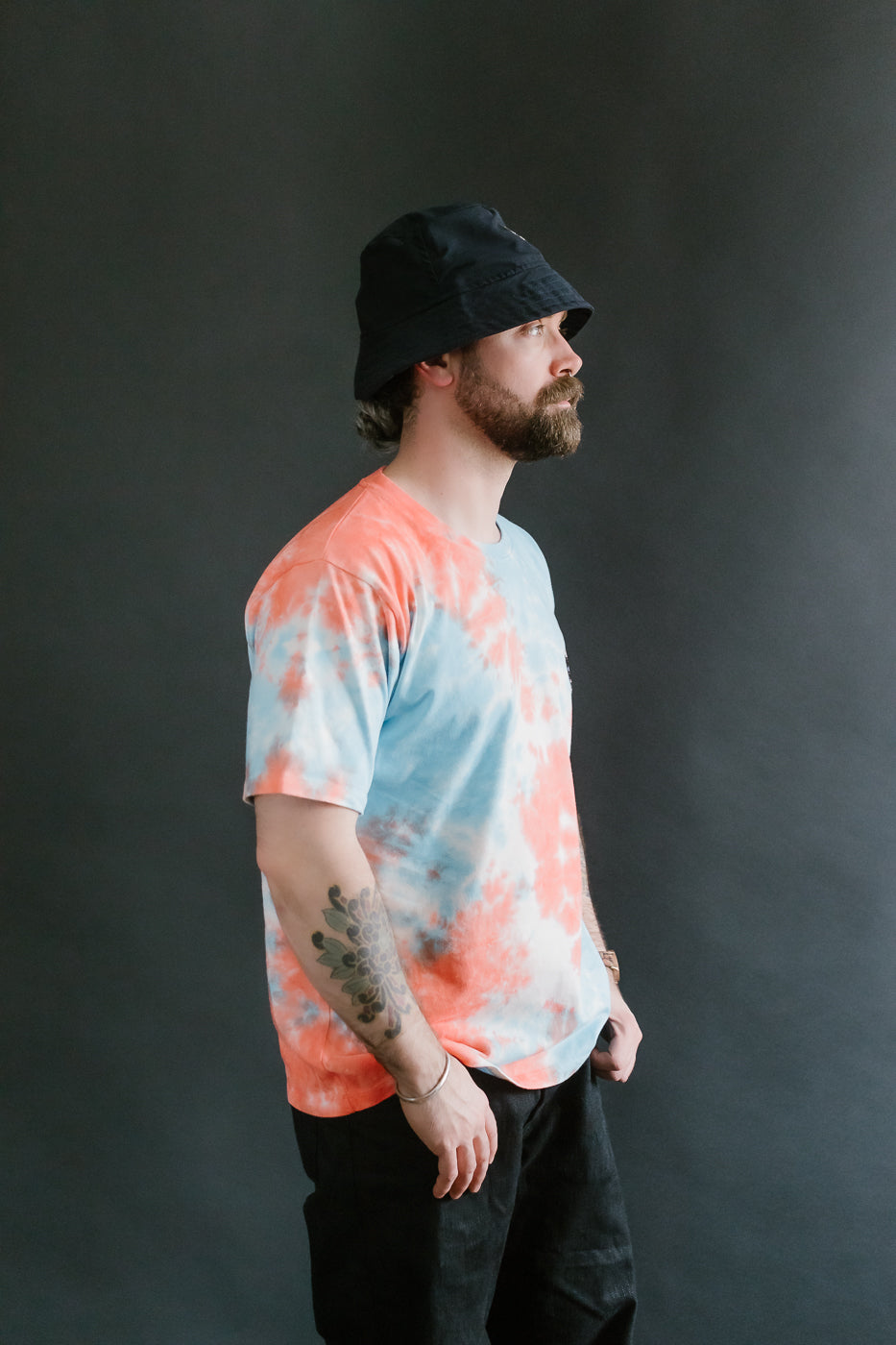 Cosmic Short Sleeves T-Shirt Shaggy Bear - Red Fire