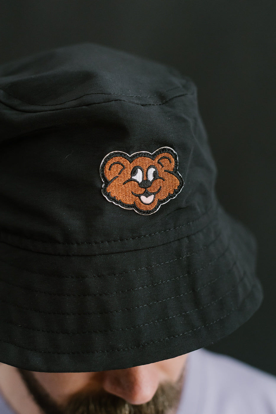 Dream On Dreamer Hat Nylon Shaggy Bear - Black