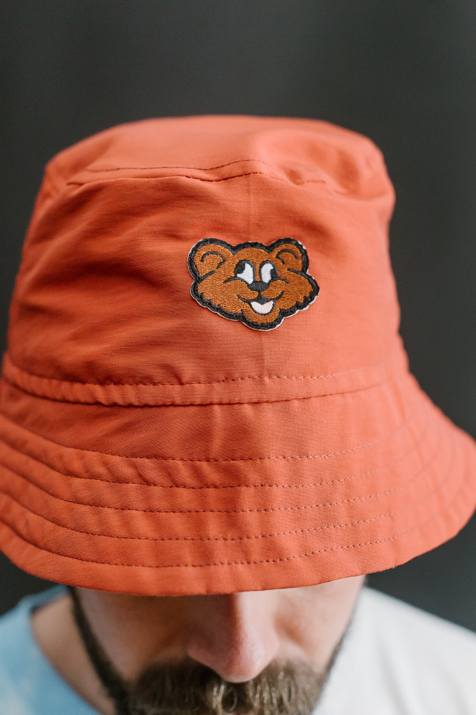 Dream On Dreamer Hat Nylon Shaggy Bear - Reddish