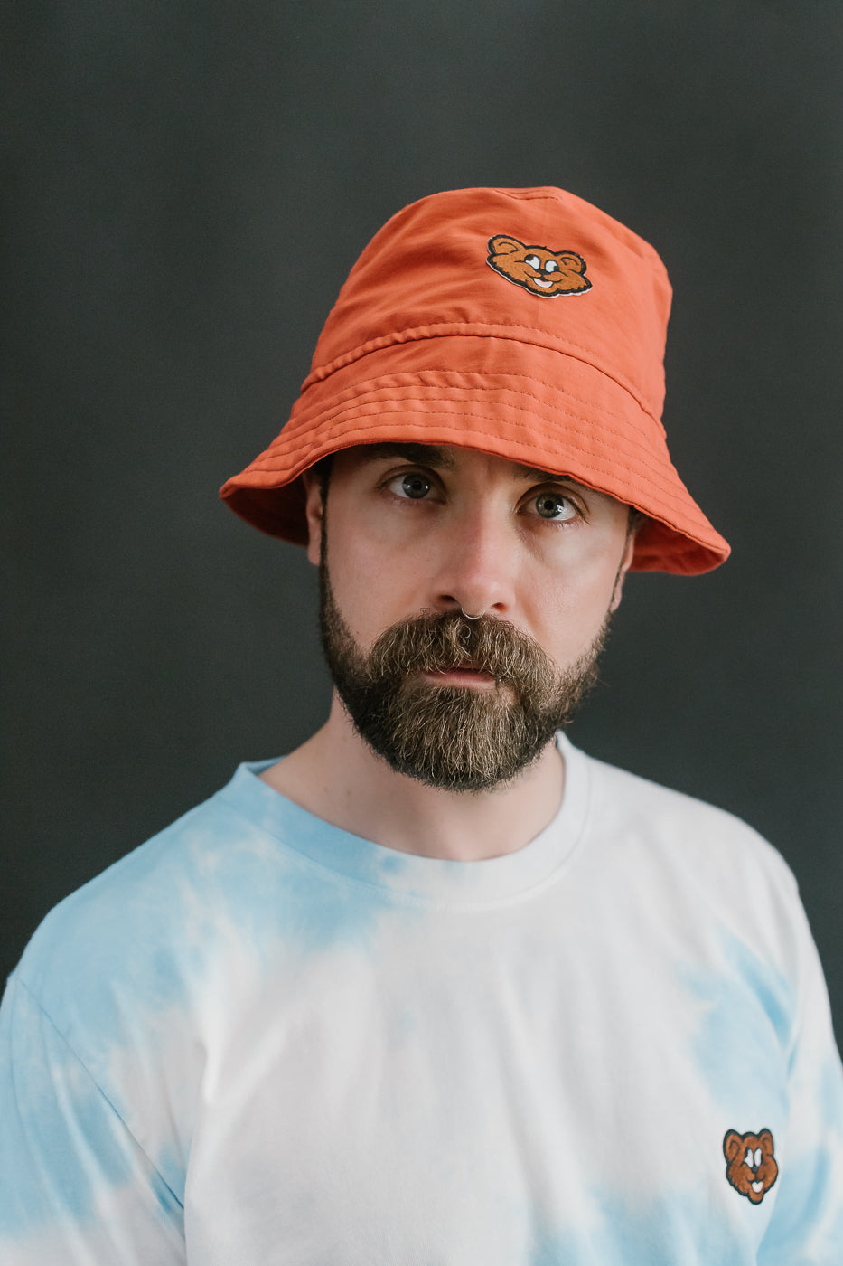 Dream On Dreamer Hat Nylon Shaggy Bear - Reddish
