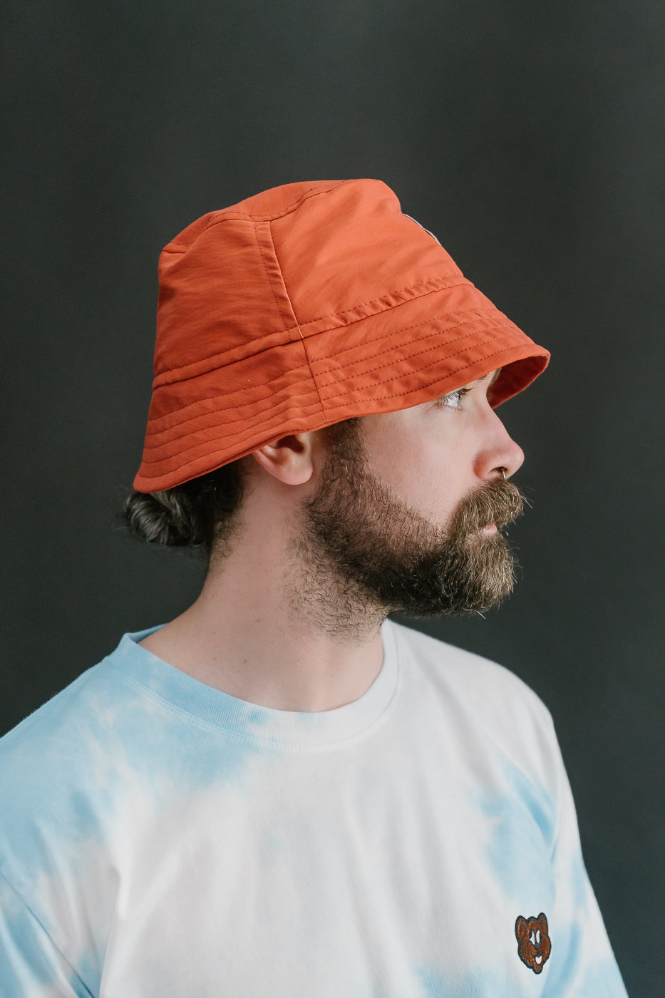 Dream On Dreamer Hat Nylon Shaggy Bear - Reddish